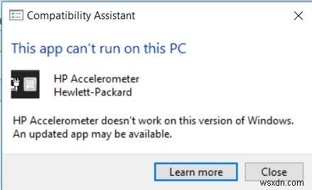 수정:이 버전의 Windows에서 HP 가속도계가 작동하지 않음 