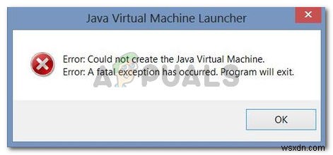 수정:Java 가상 머신을 생성할 수 없음 
