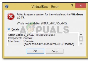 수정:vt-x를 사용할 수 없음(verr_vmx_no_vmx) 