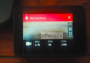 수정:GoPro SD 카드 오류 