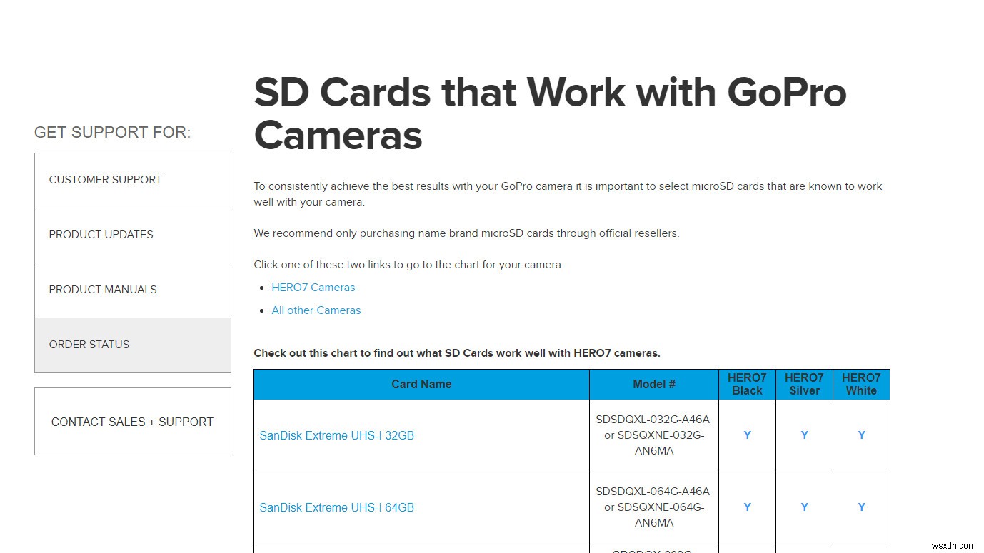 수정:GoPro SD 카드 오류 