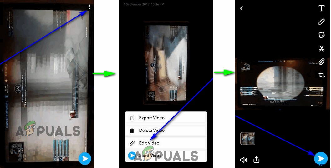 기기에 저장된 사진 또는 동영상을 Snapchat에 업로드하는 방법
