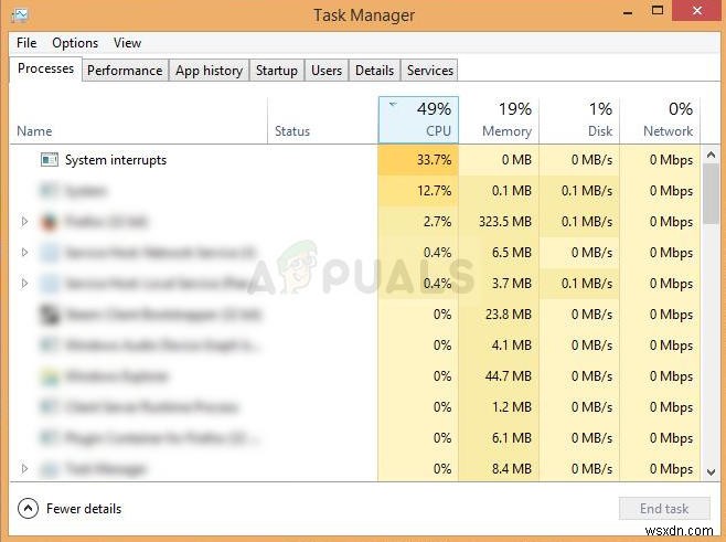 수정:Windows 10에서 지연된 프로시저 호출 및 인터럽트 서비스 루틴 높은 CPU 및 디스크 사용량 