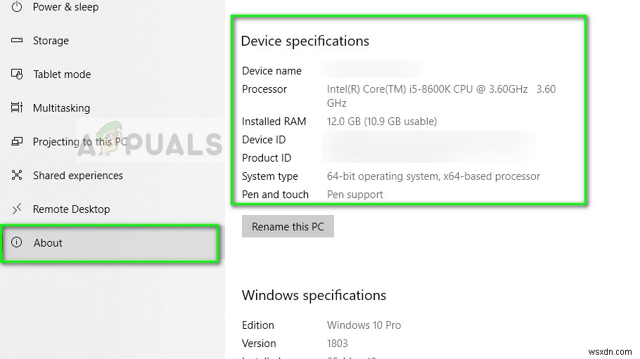 Windows 10에서 컴퓨터 사양을 확인하는 방법 
