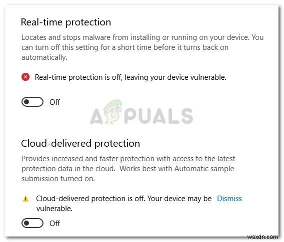 수정:Windows Defender 차단 Avast Antivirus(VistAux.exe) 