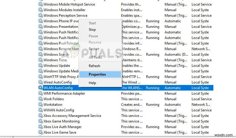 수정:Windows 무선 서비스가 실행되지 않음 