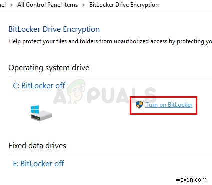 Windows 10에서 시스템 드라이브에 대해 BitLocker를 켜거나 끄는 방법 