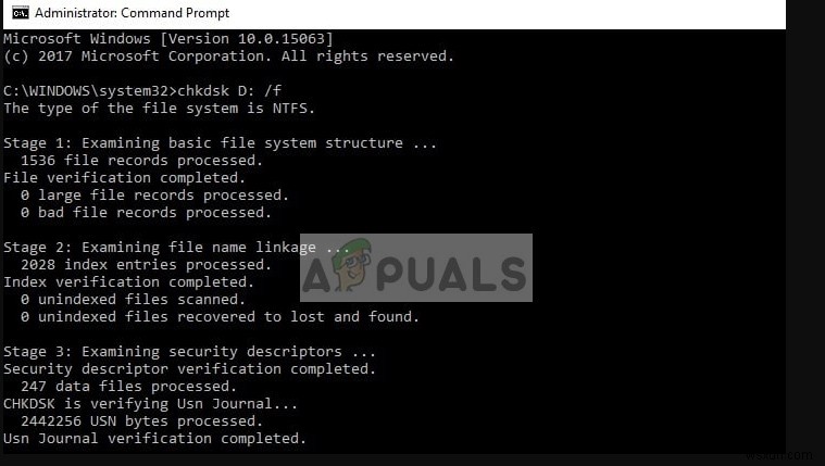 수정:NTFS_FILE_SYSTEM BSOD 