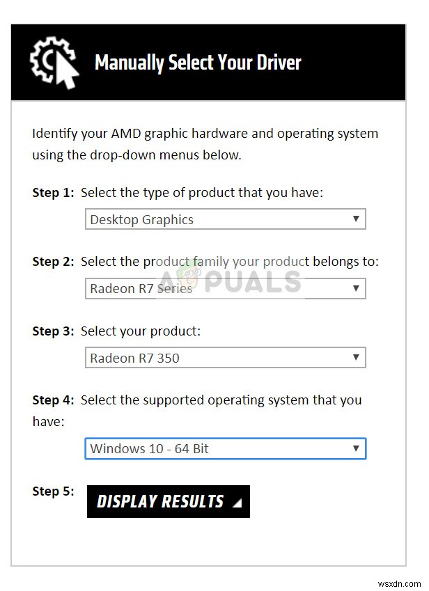 수정:AMD 그래픽 드라이버가 설치되어 있지 않습니다. 