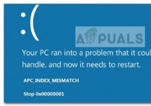 수정:APC 인덱스 불일치로 인한 블루 스크린 