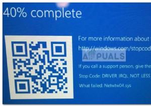 수정: Netwtw04.sys로 인한 죽음의 블루스크린(BSOD) 오류 해결 방법