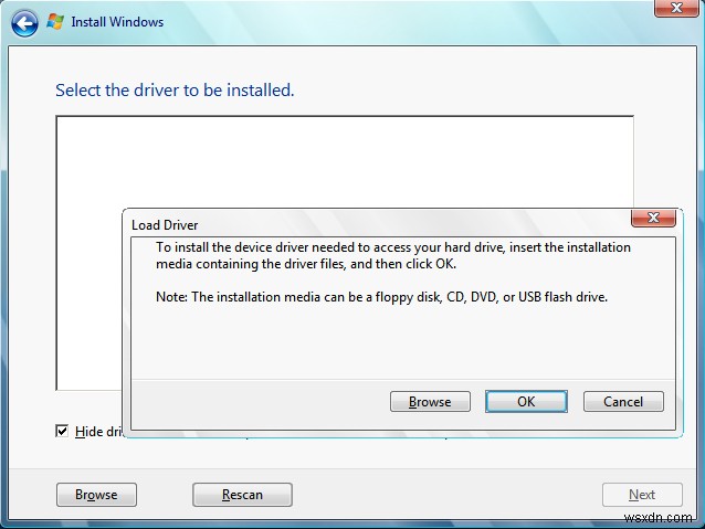 수정:Windows 설치 프로그램이 이 컴퓨터 하드웨어에서 실행되도록 Windows를 구성할 수 없습니다. 