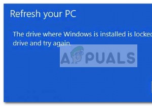 수정:Windows가 설치된 드라이브가 잠겨 있습니다. Windows 10 