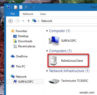 RalinkLinuxClient가 Windows 네트워크에 표시되는 이유 