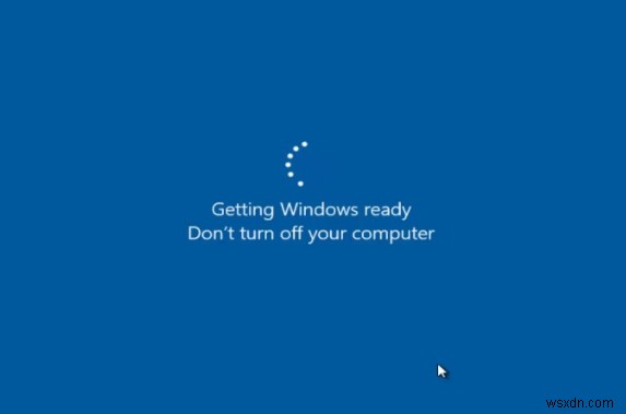 수정:Windows 준비가 멈춤 