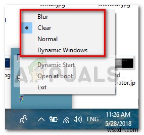 Windows 10에서 작업 표시줄을 반투명 또는 완전히 투명하게 만드는 방법