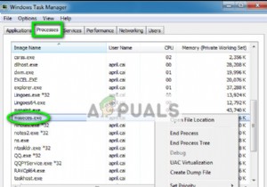 수정:msseces.exe 높은 CPU 사용량