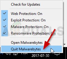 Malwarebytes Real-Time Web Protection이 오류를 켜지 않는 문제를 해결하는 방법 
