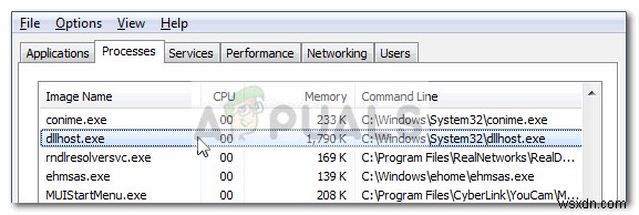 수정:dllhost.exe로 인한 높은 CPU 및 RAM 사용량 