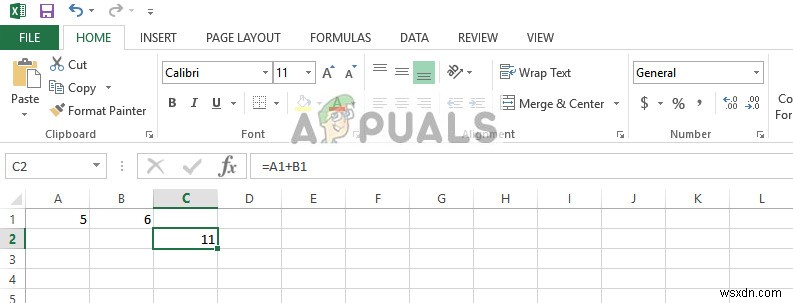 수정:Excel 수식이 작동하지 않음