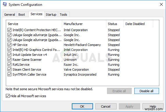 수정:Explorer.exe 오류 시스템 호출 실패