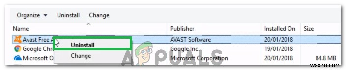 수정:Avast Service 높은 CPU 사용량 