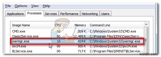 wermgr.exe 란 무엇입니까? 