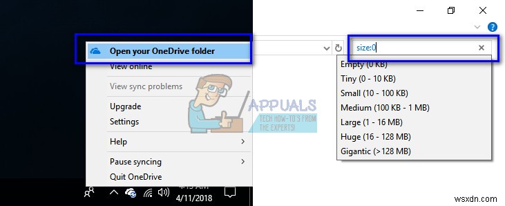 수정:OneDrive가 동기화되지 않음 