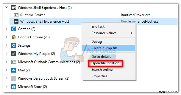 Windows 셸 체험 호스트  shellexperiencehost.exe 란 무엇입니까? 