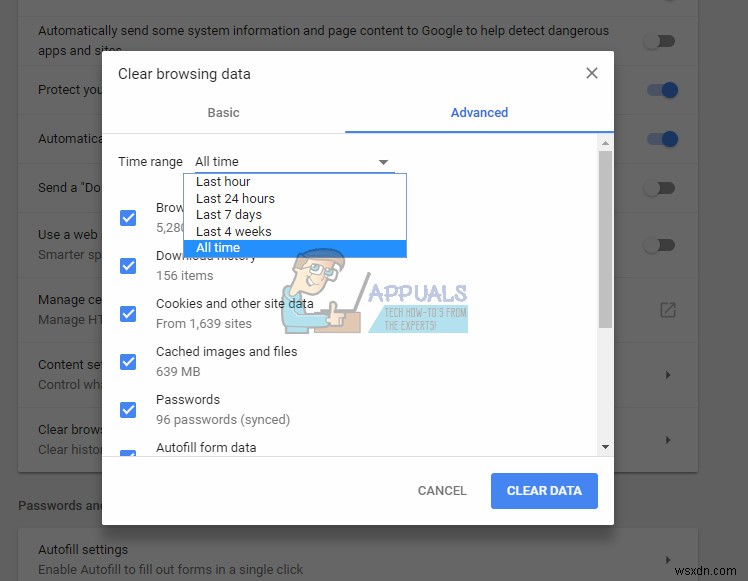 수정:Chrome이 응답하지 않음 