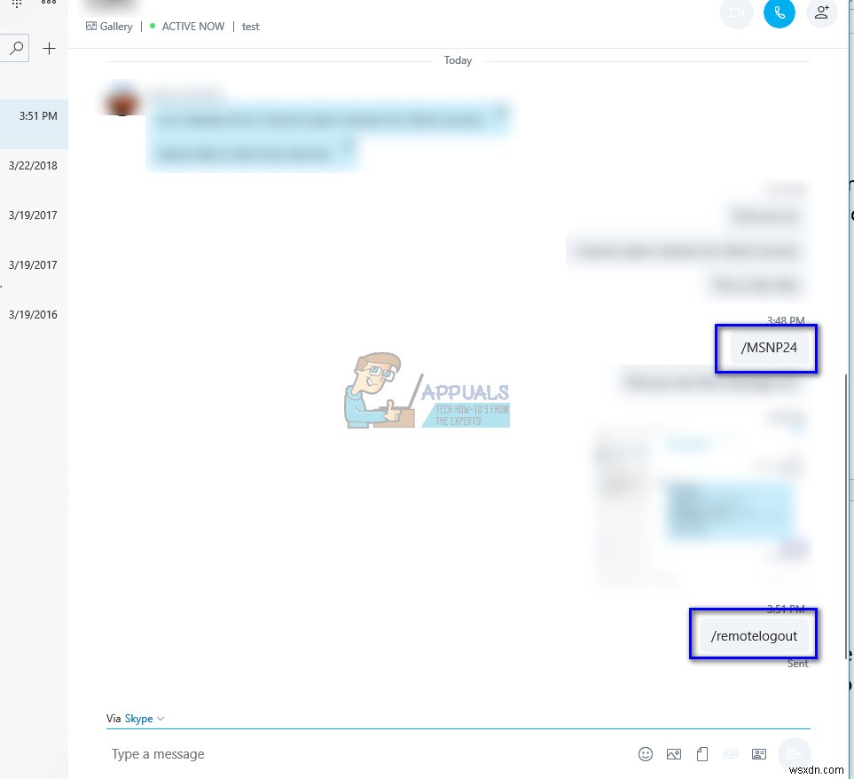 수정:Skype 메시지가 전송되지 않음