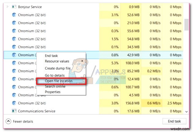 수정:Chromium이 제거되지 않음 