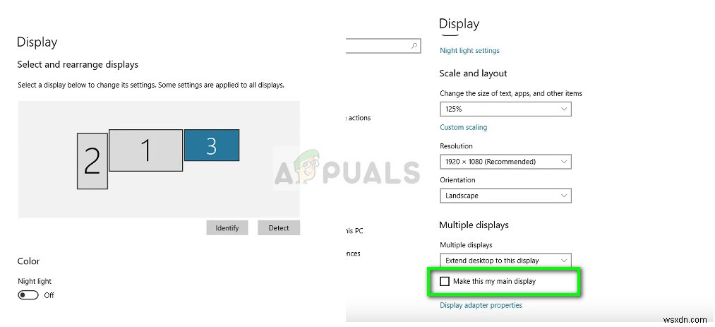 Windows 10에서 기본 모니터를 변경하는 방법