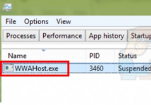 수정:WWAHost.exe 높은 디스크, CPU 또는 메모리 사용량 