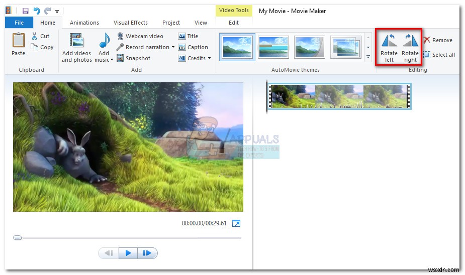 Windows Media Player용 비디오 회전 방법