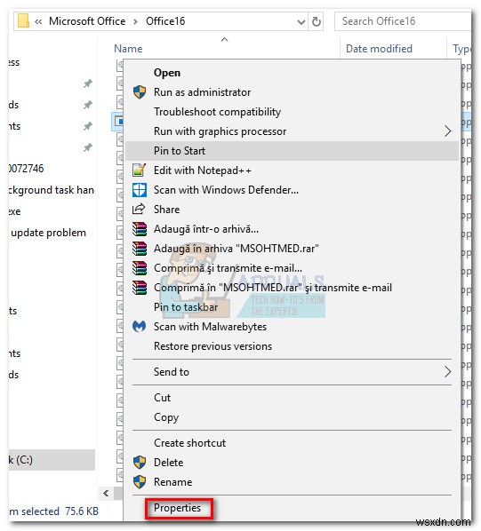 Windows 10에서 Office 백그라운드 작업 처리기 팝업을 비활성화하는 방법 