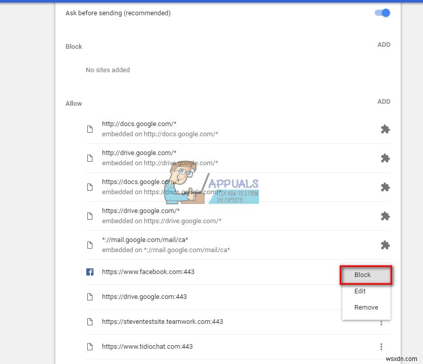 Google 크롬에서 Facebook 알림을 제거하는 방법