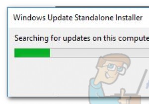 수정:Windows Update 독립 실행형 설치 프로그램이 업데이트 검색에서 멈춤 