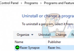 수정:Razer Synapse가 열리지 않음 