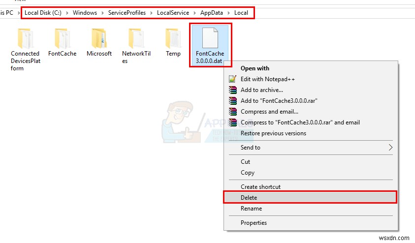 수정:PresentationFontCache.exe 높은 CPU 또는 메모리 사용량 