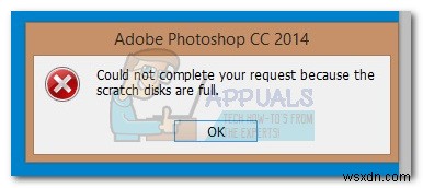 Photoshop 오류  스크래치 디스크가 가득 찼습니다 를 수정하는 방법 