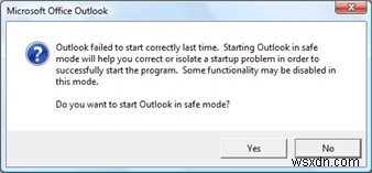 안전 모드에서 시작하는 Outlook  2007, 2010, 2013, 2016 을 수정하는 방법 