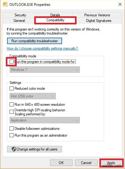 안전 모드에서 시작하는 Outlook  2007, 2010, 2013, 2016 을 수정하는 방법 