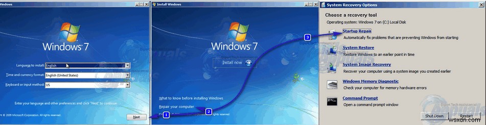 수정:Windows 시작 시 오류 시작 실패 