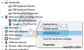 수정:USB 마우스 및 키보드가 Windows 10에서 작동하지 않음