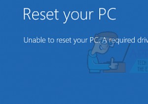  필요한 드라이브 파티션을 찾을 수 없습니다  오류로 PC 초기화가 안 될 때 해결 방법