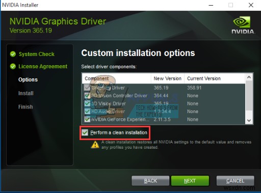 수정:이 Nvidia 그래픽 드라이버는 이 버전의 Windows와 호환되지 않습니다. 