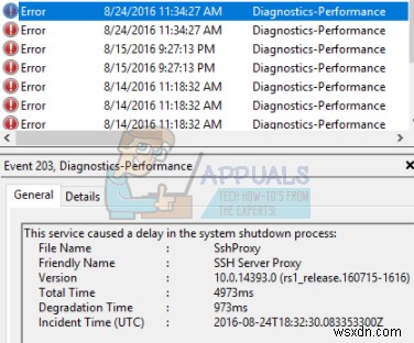 수정:Windows 10이 영원히 종료됩니다. 