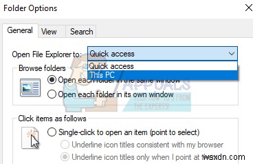 수정:Windows 10의 파일 탐색기가 느림 