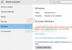 수정:Windows 10 오류 코드 0x803F700 